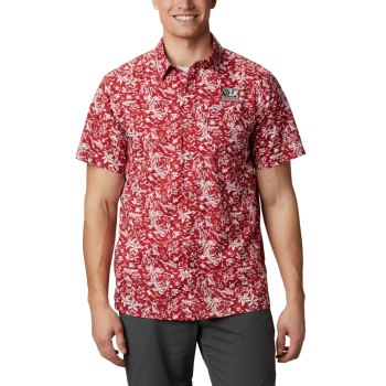 Columbia Muške Košulje - Collegiate PFG Super Slack Tide - Alabama Crvene | ITSX-96503